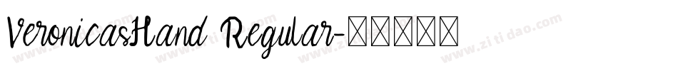 VeronicasHand Regular字体转换